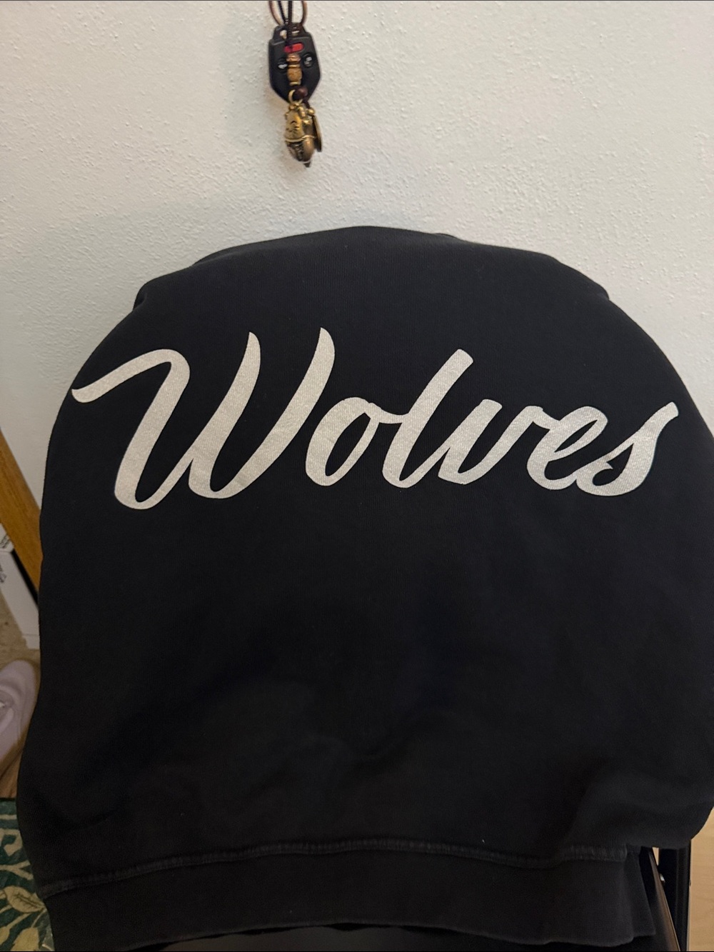 Darc Sport Black Sweatshirt with White 'Wolves' Script